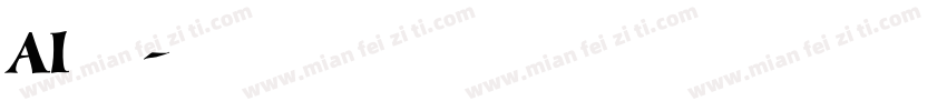 AI 明朝字体转换
